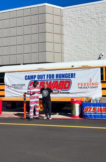 Cumulus Media’s 97.5 WABD Presents Successful Annual Camp Out for Hunger Food Drive Benefiting Gulf Coast Families