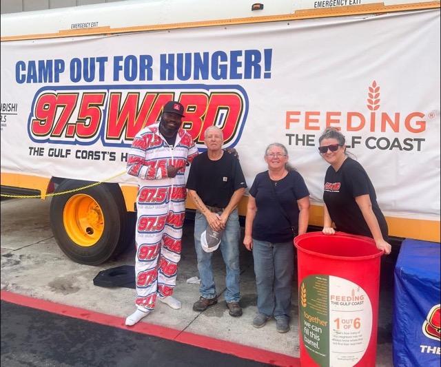 Cumulus Media’s 97.5 WABD Presents Successful Annual Camp Out for Hunger Food Drive Benefiting Gulf Coast Families